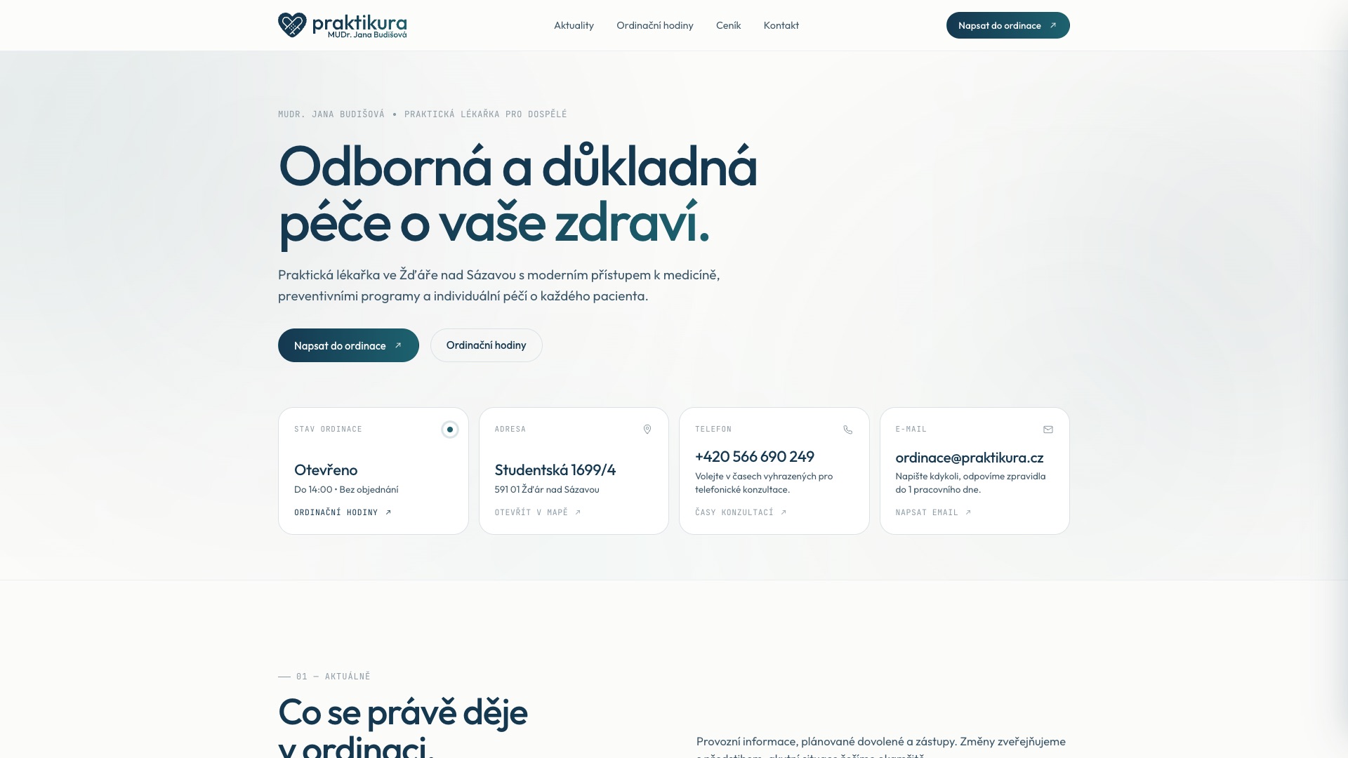 Ukázka: Praktikura